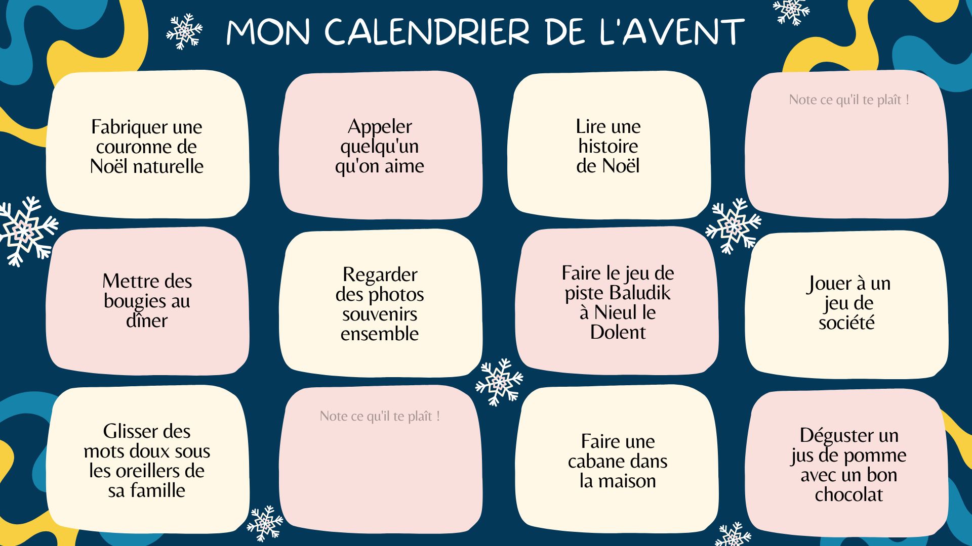 Calendrier de l'Avent Pêche Compte à rebours de Noël, Calendrier