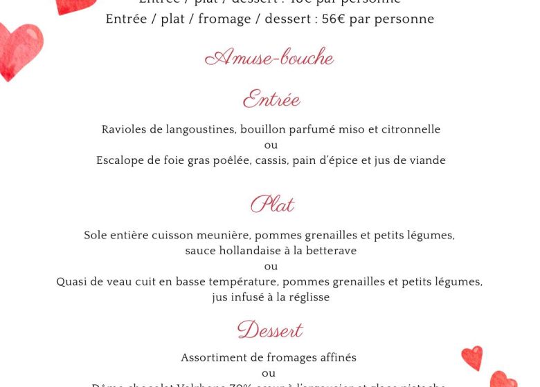 SOIRÉE SAINT-VALENTIN AU DOMAINE DE BRANDOIS